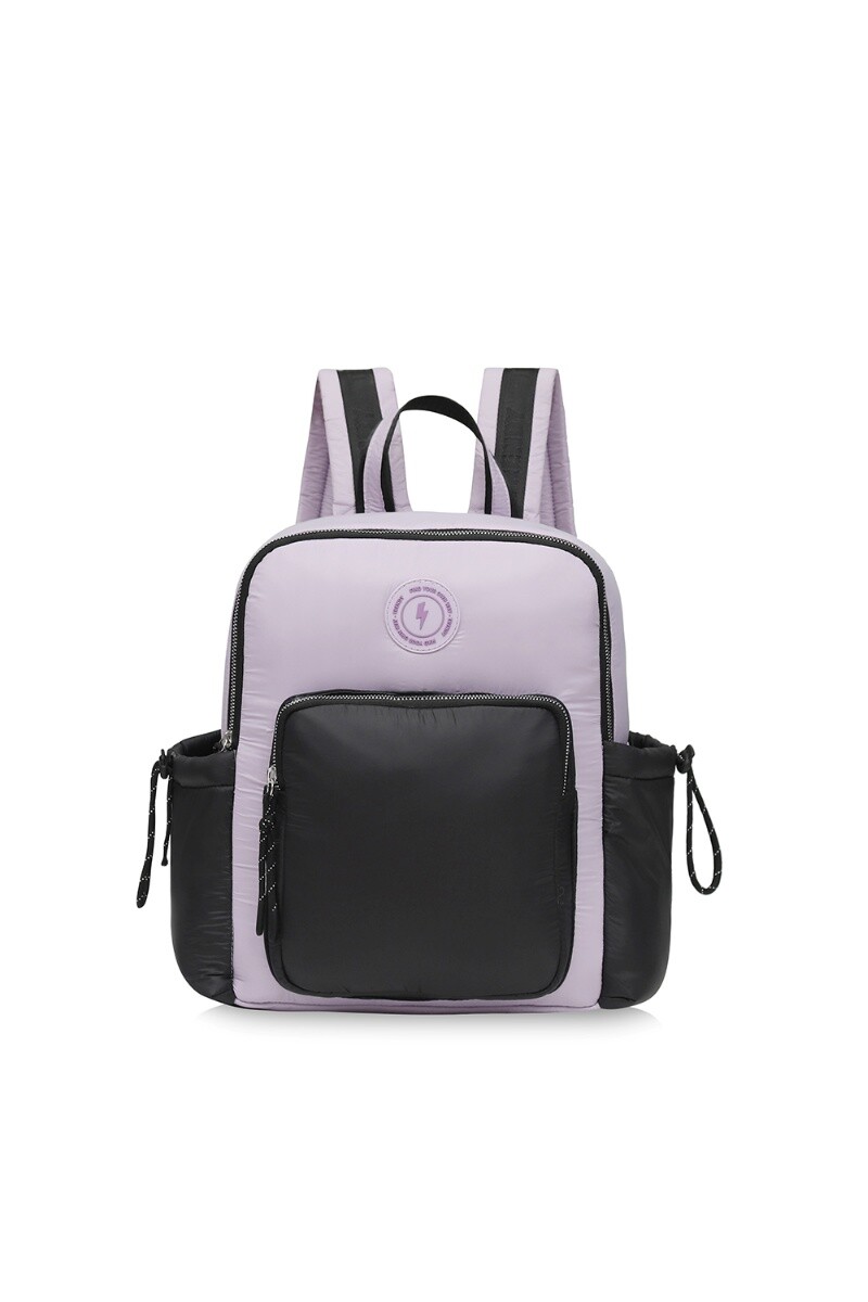 Mochila puffer Negro