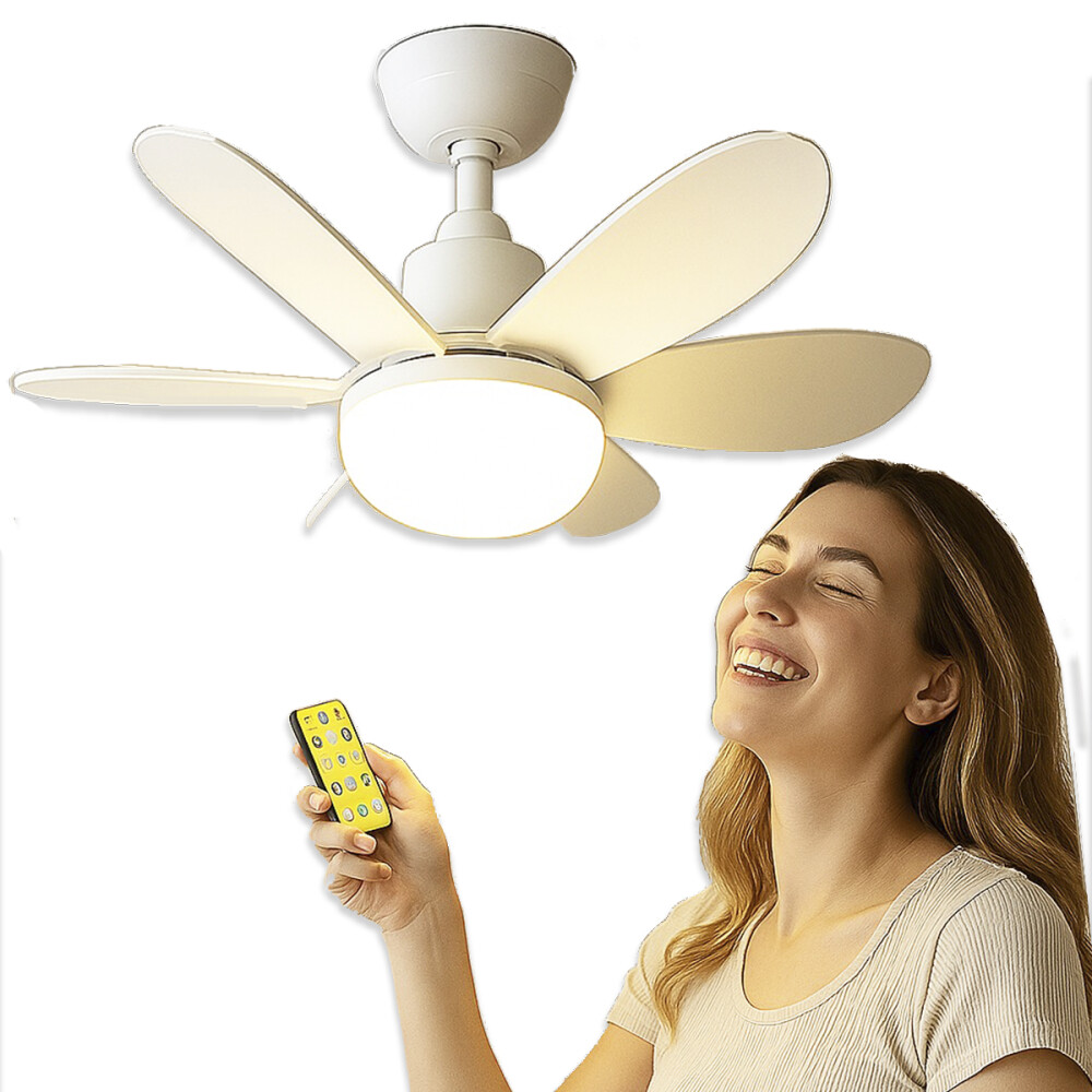 Ventilador De Techo Con Luz Led Y Control Ventilador De Techo Con Luz Led Y Control