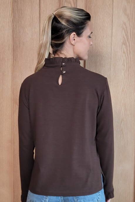 Polera Marina Cotton Chocolate