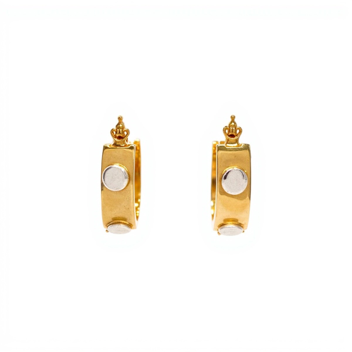 Caravanas Cartier aros de oro - Oro bajo - Sin piedra - CA8269 - sinpiedra 