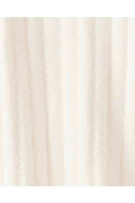 Remera de algodón acanalado, marfil Sin color