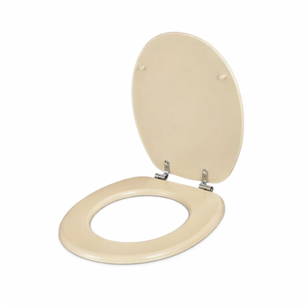 Tapa inodoro Beige en MDF con herraje metálico Tapa Inodoro Beige En Mdf Con Herraje Metálico