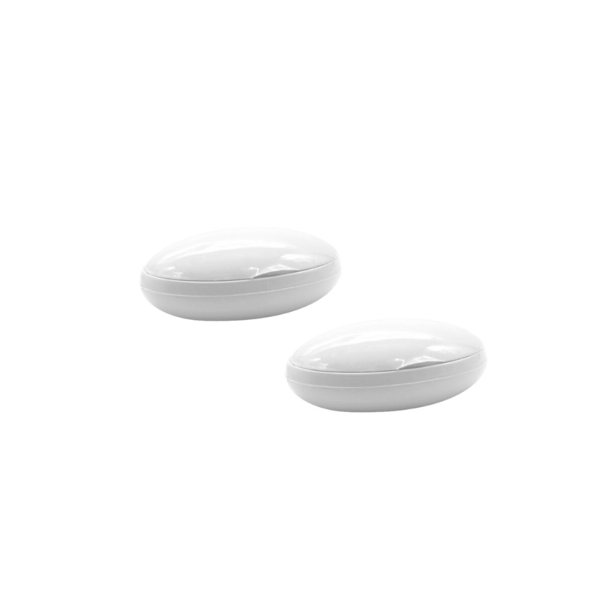 PACK JABONERA DE BAÑO OVAL X 2 UNIDADES - MULTICOLOR 