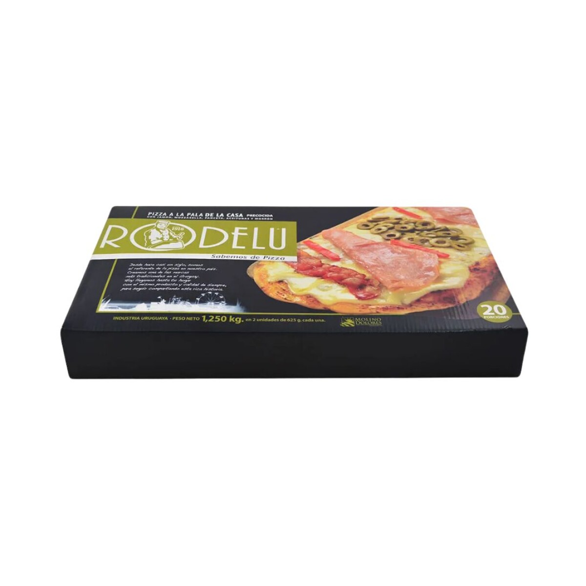Pizza a la pala Premium Rodelú - 2 uds. - 1,25 kg 