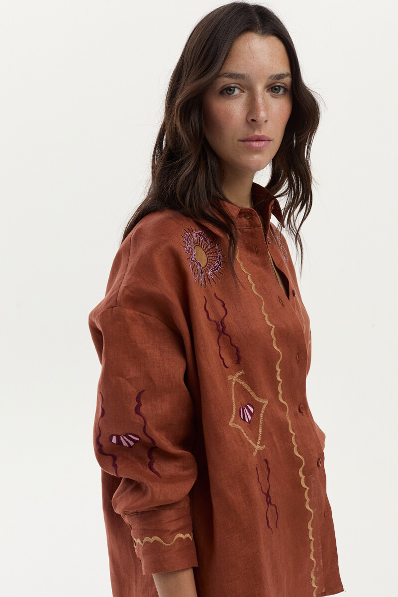 Camisa Alena Ladrillo