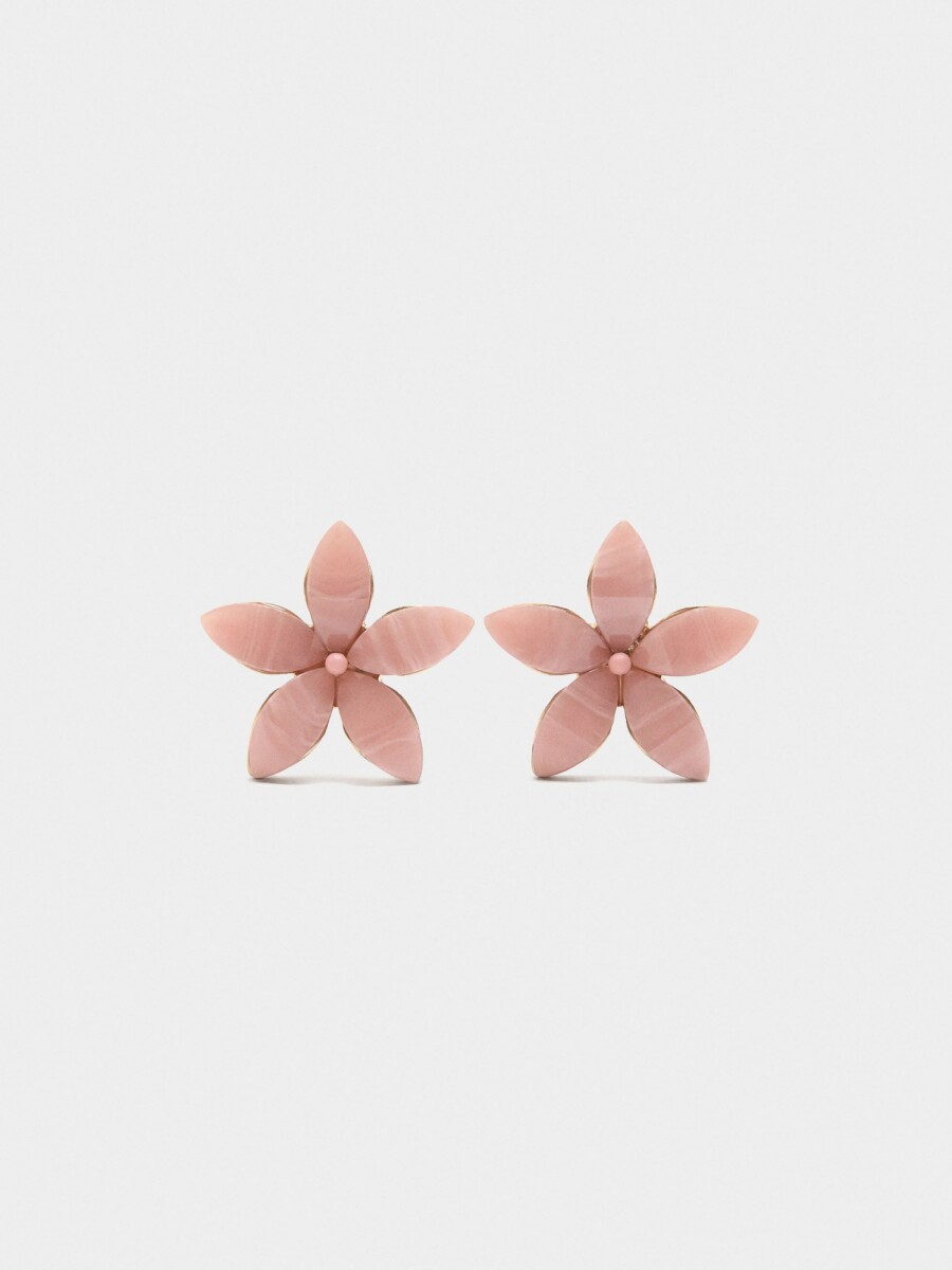 Pendientes De Flor violeta