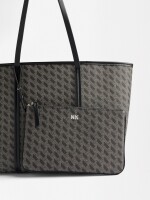 Bolso Shopper Estampada negro