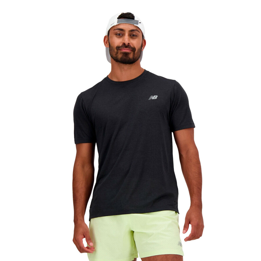 Remera de Hombre New Balance Athletics T Negro