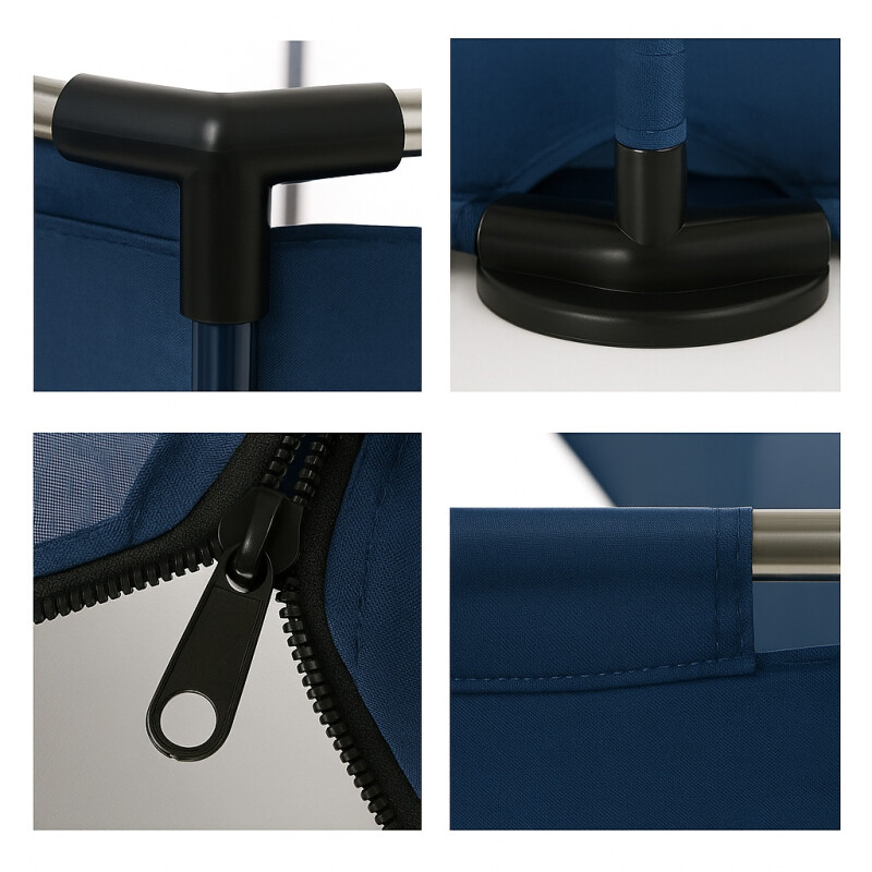 Corral Para Bebe Hexagonal c/pelotas Azul Azul