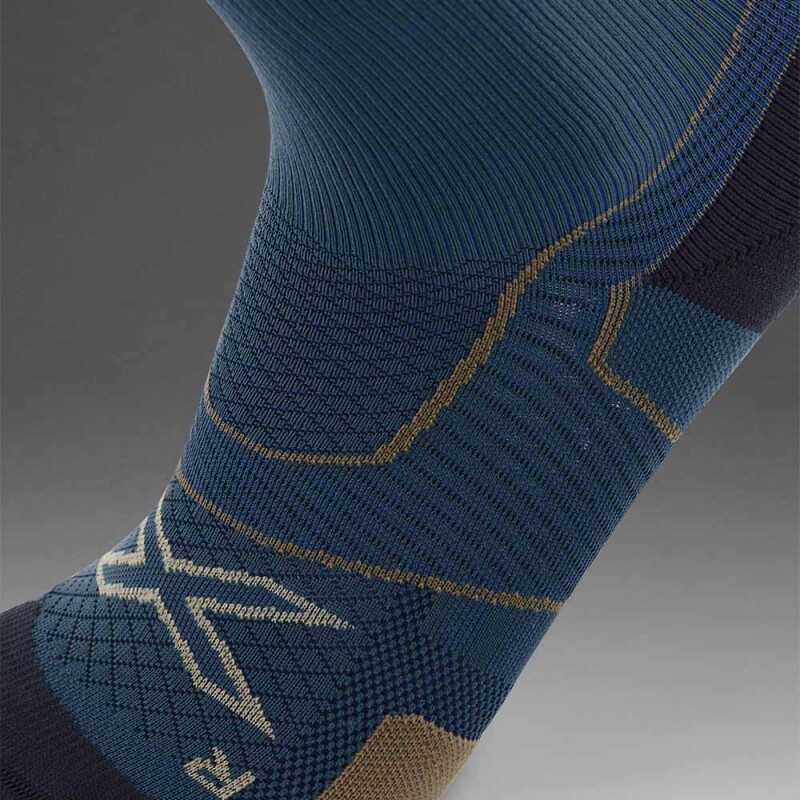 Medias Training Vectr Cushion Crew Socks Hombre Dark Sage/black