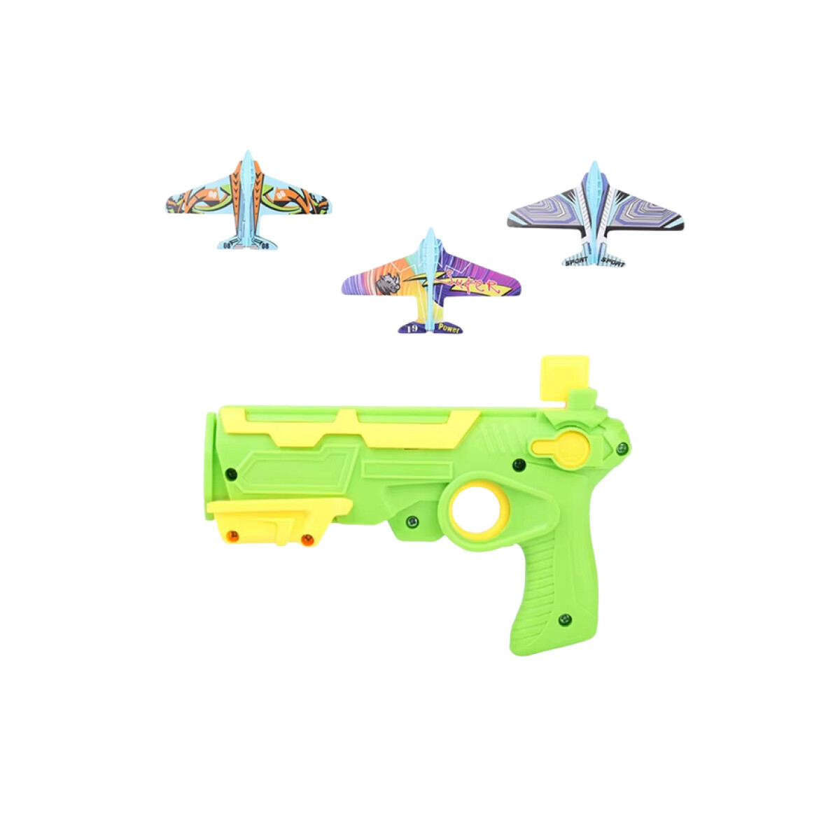 Pistola de juguete con lanzadores - Verde 