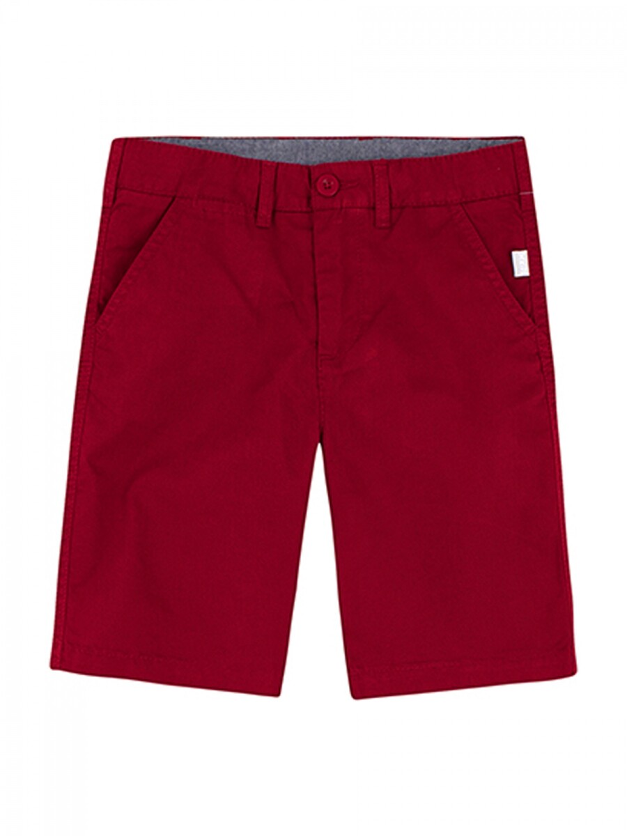 BERMUDA BÁSICA INFANTIL - ROJO 