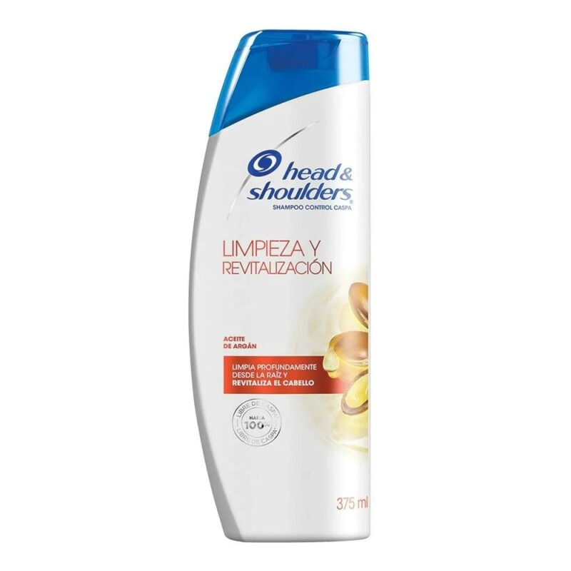 Shampoo Head & Shoulders Limpieza Y Revitalización Con Aceite De Argán 375 ml Shampoo Head & Shoulders Limpieza Y Revitalización Con Aceite De Argán 375 ml
