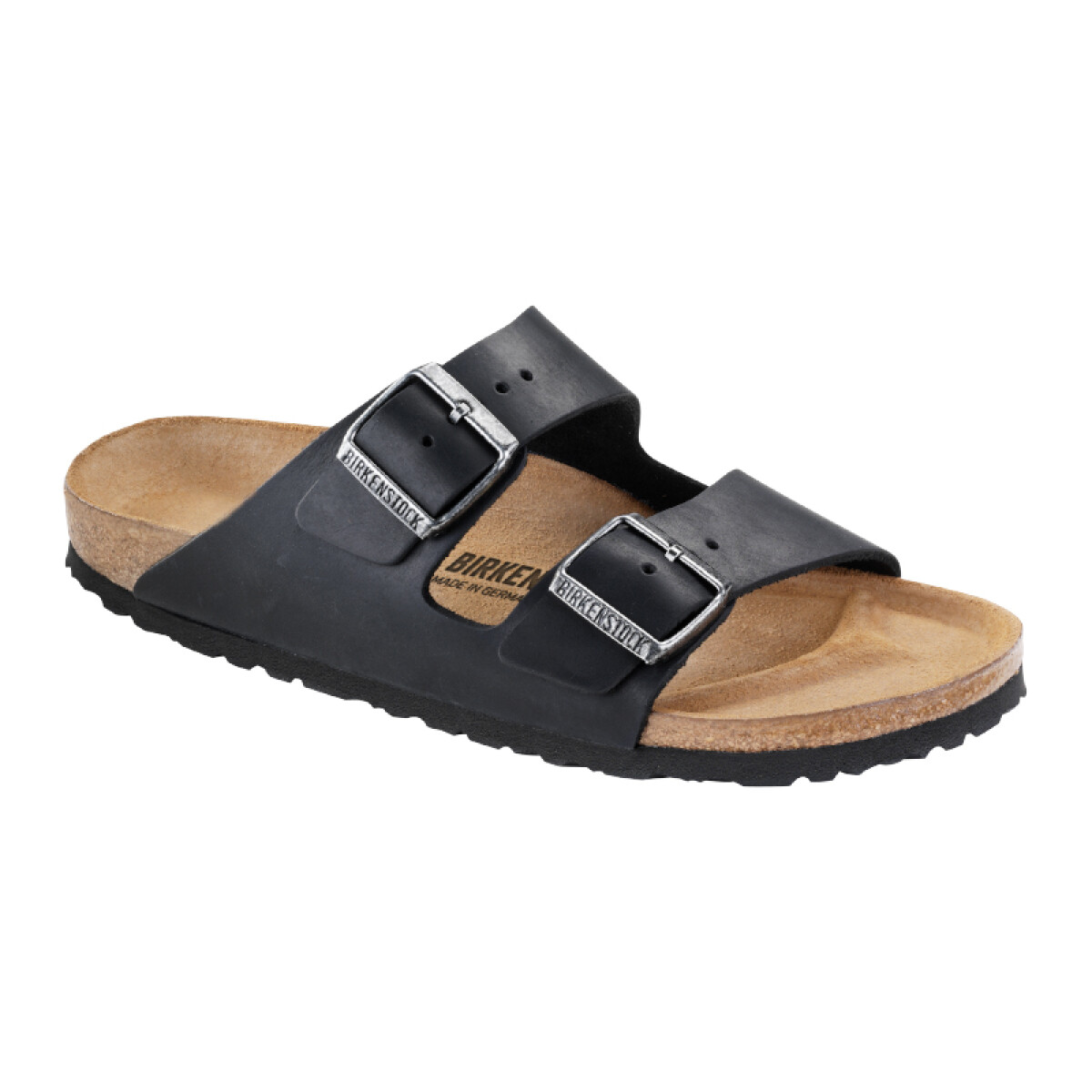 Sandalia Arizona Oiled Leather - Estrecho - Negro 