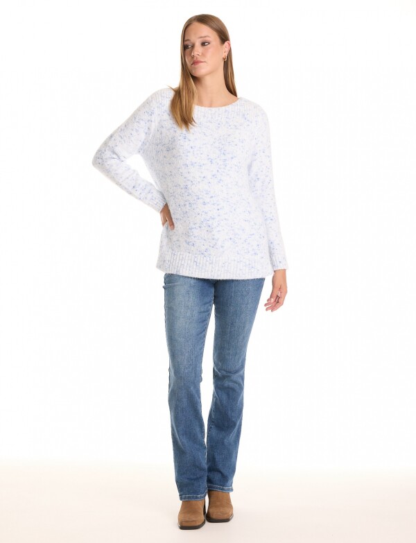 Buzo Soft Jaspeado CELESTE