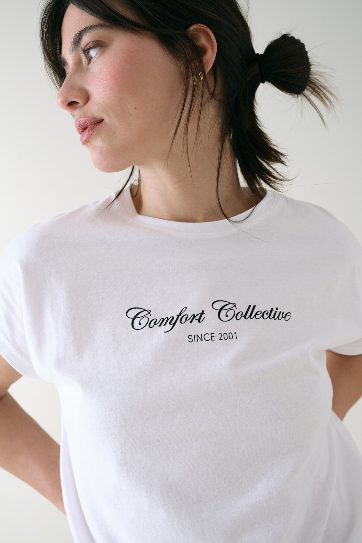 Remera Manga Dolman Algodón Blanco