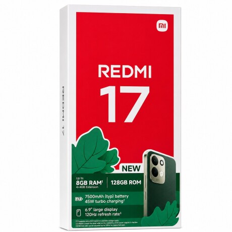 Celular Smartphone Redmi 17 128GB 8GB Helio G91-ULTRA OAK-GREEN