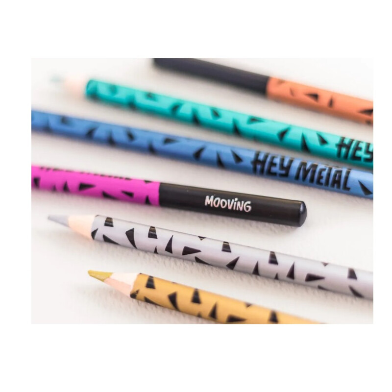 Lápices Metalizados Mooving x6 Lápices Metalizados Mooving x6
