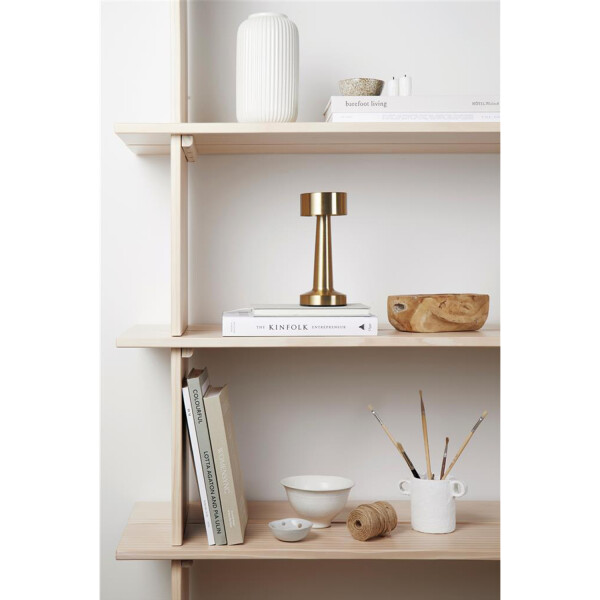 Lampara De Mesa Luz Led Tactil Recargable Usb Regulable Variante Color Dorado
