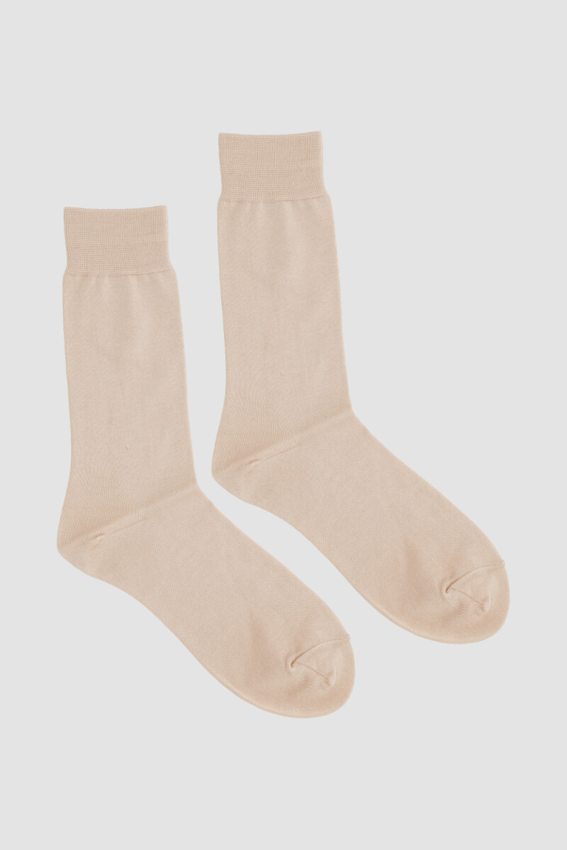 Medias mercerizadas - Beige 