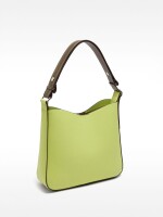 Bolso De Hombro Con Textura lima