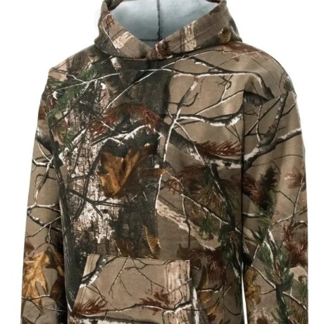 BUZO JAGER CANGURO REALTREE LISO NEGRO (C314).- BUZO JAGER CANGURO REALTREE LISO NEGRO (C314).-