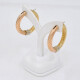 Aros En Oro 18K En Tres Tonos Aros En Oro 18K En Tres Tonos