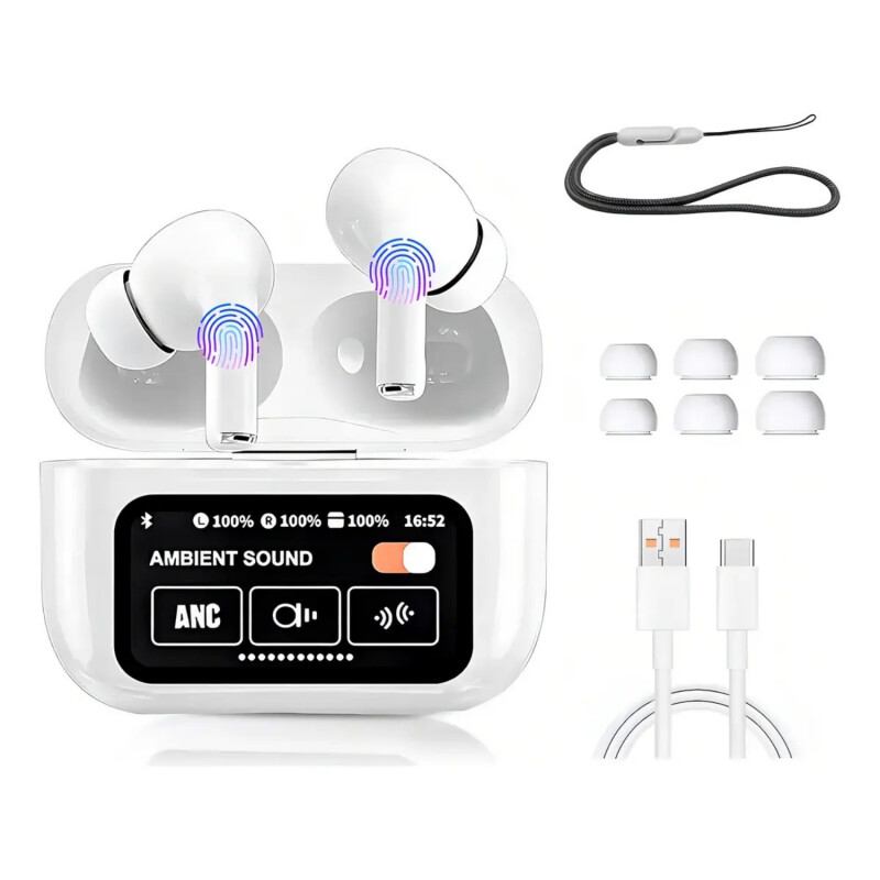 Auriculares Inalámbricos TWS Bluetooth C/ Cancelación Ruido Blanco