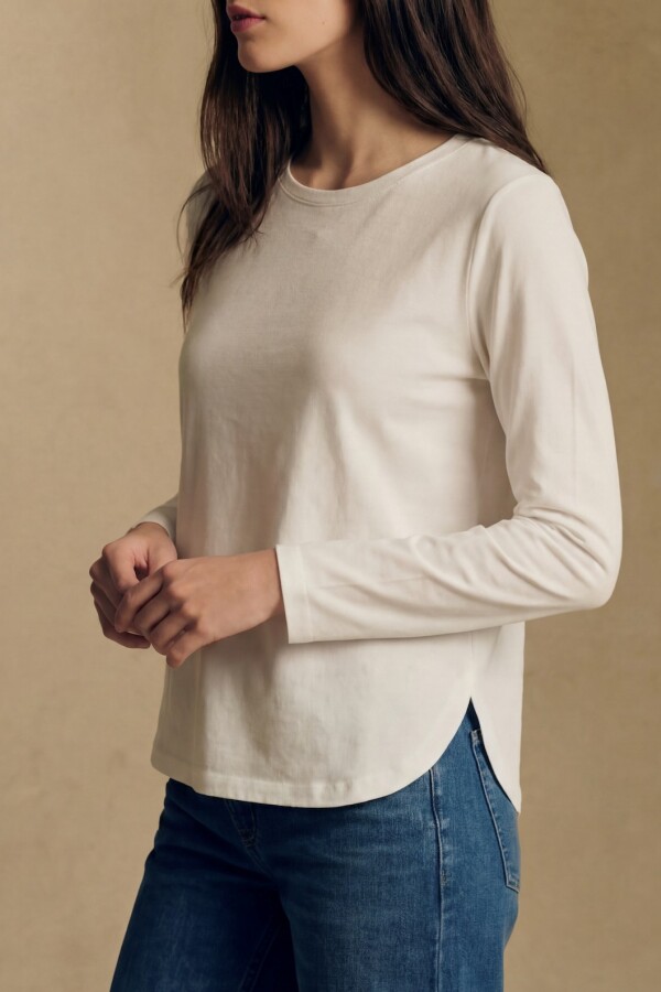 Remera Algodón Elastano Nácar