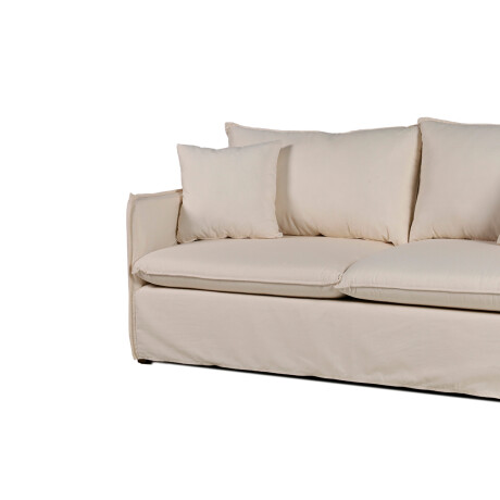 Sofá Snow con Funda - Tela Rústica - 2,5 cuerpos AN5190 (Crudo)