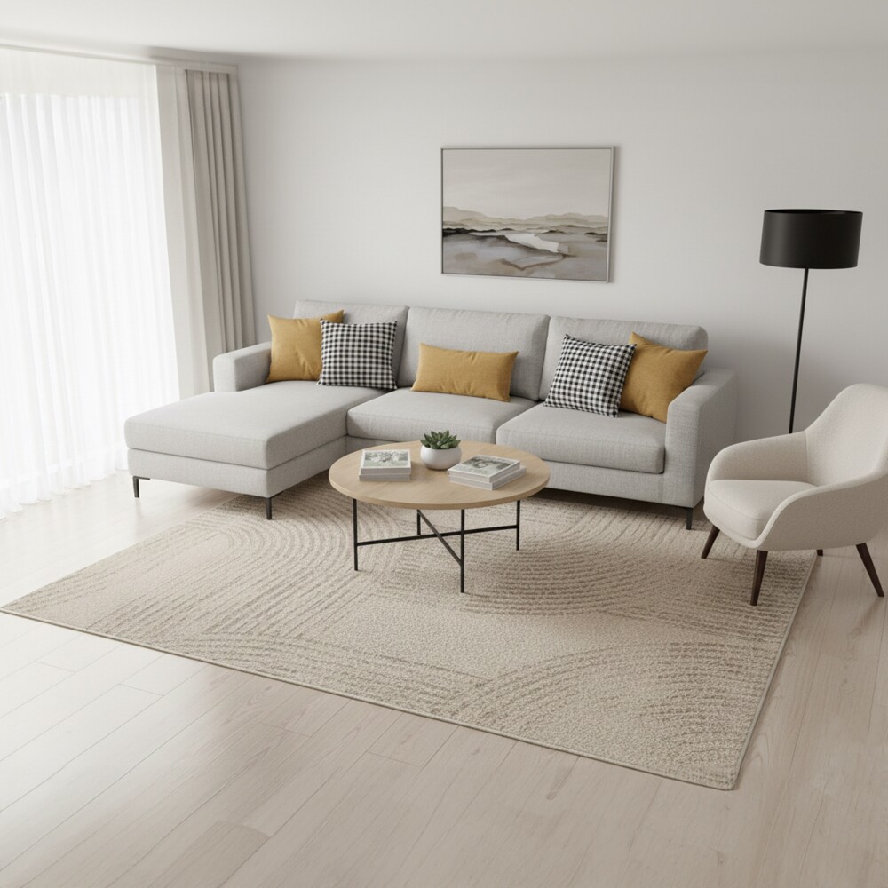 Alfombra Moderna Eco-Nature - Roat | 1.50x200 m Chumbo