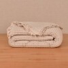 Manta Cloque Beige