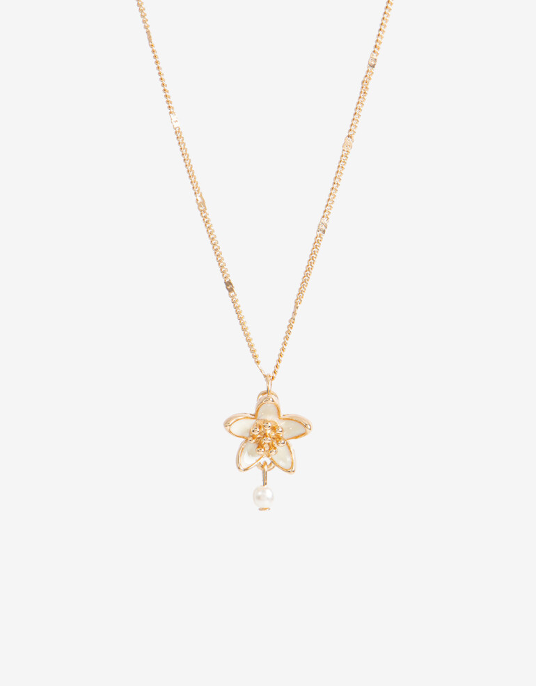 Cadena Corta con Dije Con Dijes Collar Con Dije Btánico - Dorado