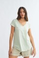 Remera escote en V MENTA