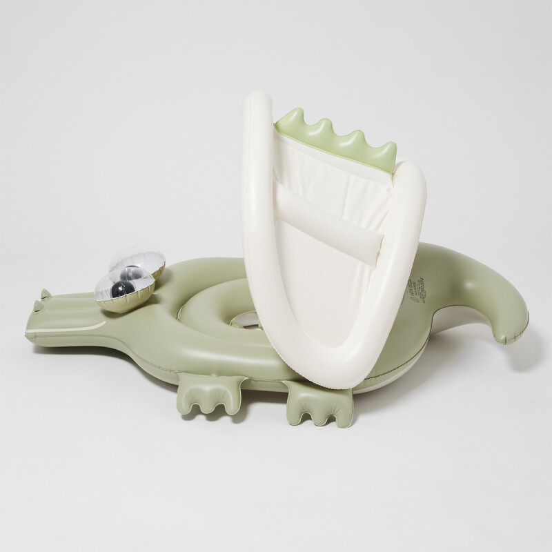 Sillón Inflable 1-3 años con techo Croc Khaki