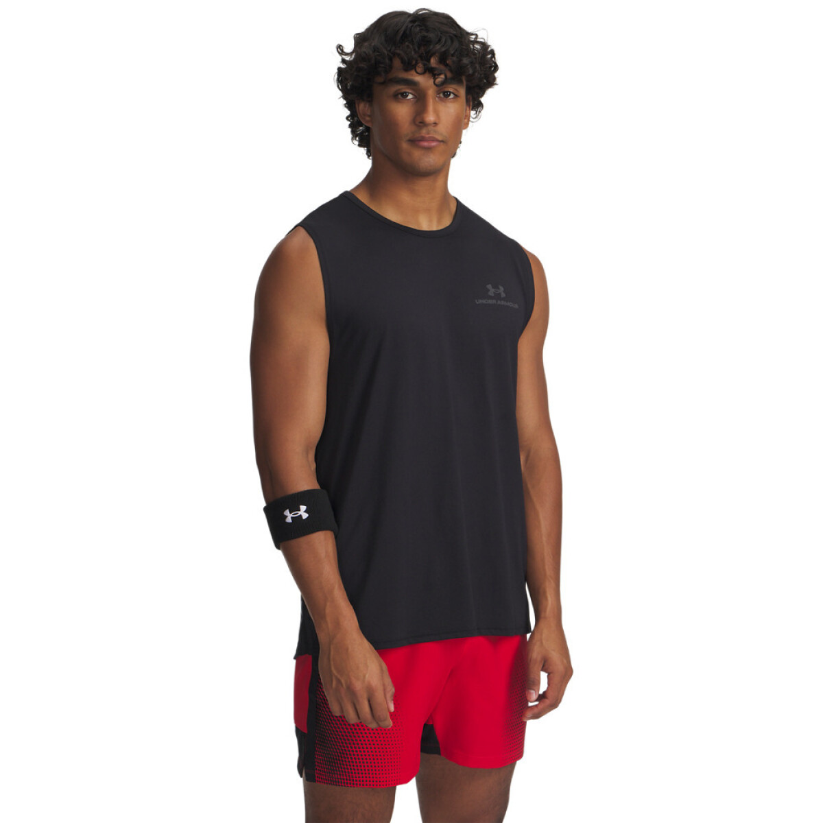 UA Vanish Energy Sleeveless-GRN - BLK 