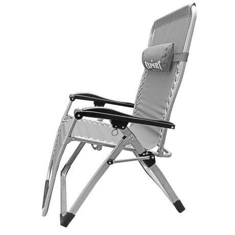 Silla Reposera Plegable Aluminio Alta Gama Playa Gris