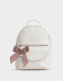 Mochilas Urbanas Romántico Mochila Con Charm - Blanco Crudo