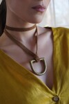 Estribo Tiento Necklace Camel Dorado