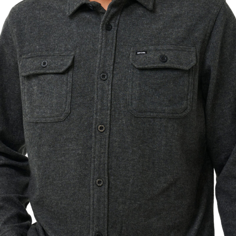 Camisa Flannel Rip Curl - Gris Camisa Flannel Rip Curl - Gris