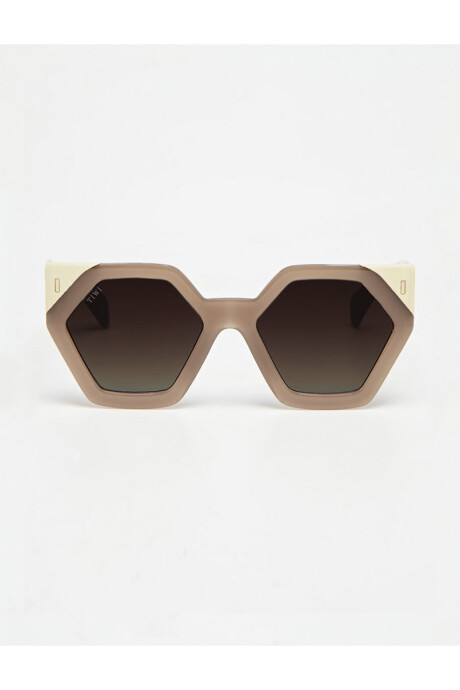 Lentes Tiwi Hercules Shiny Bicolor Coconut/beige With Brown Gradie