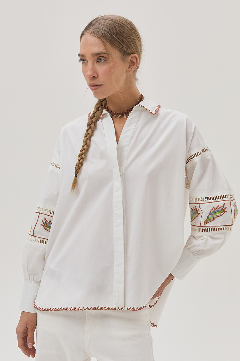 Camisa Fleur Blanco