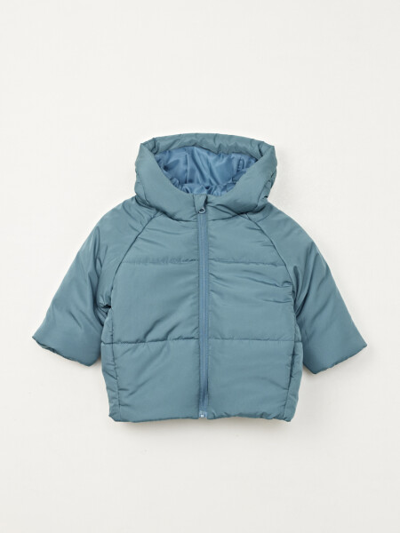 Campera capitoneada Verde Petroleo