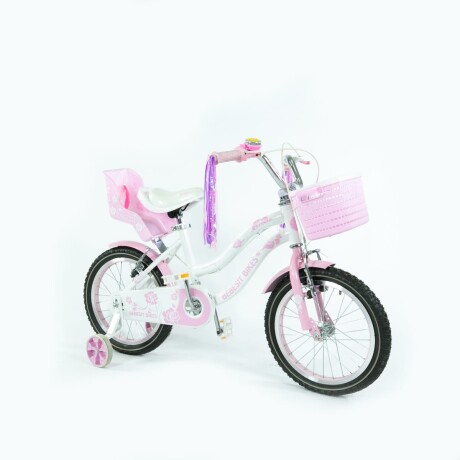 Bebesit Bicicleta Queen rodado 16 color blanco BLANCO-ROSA