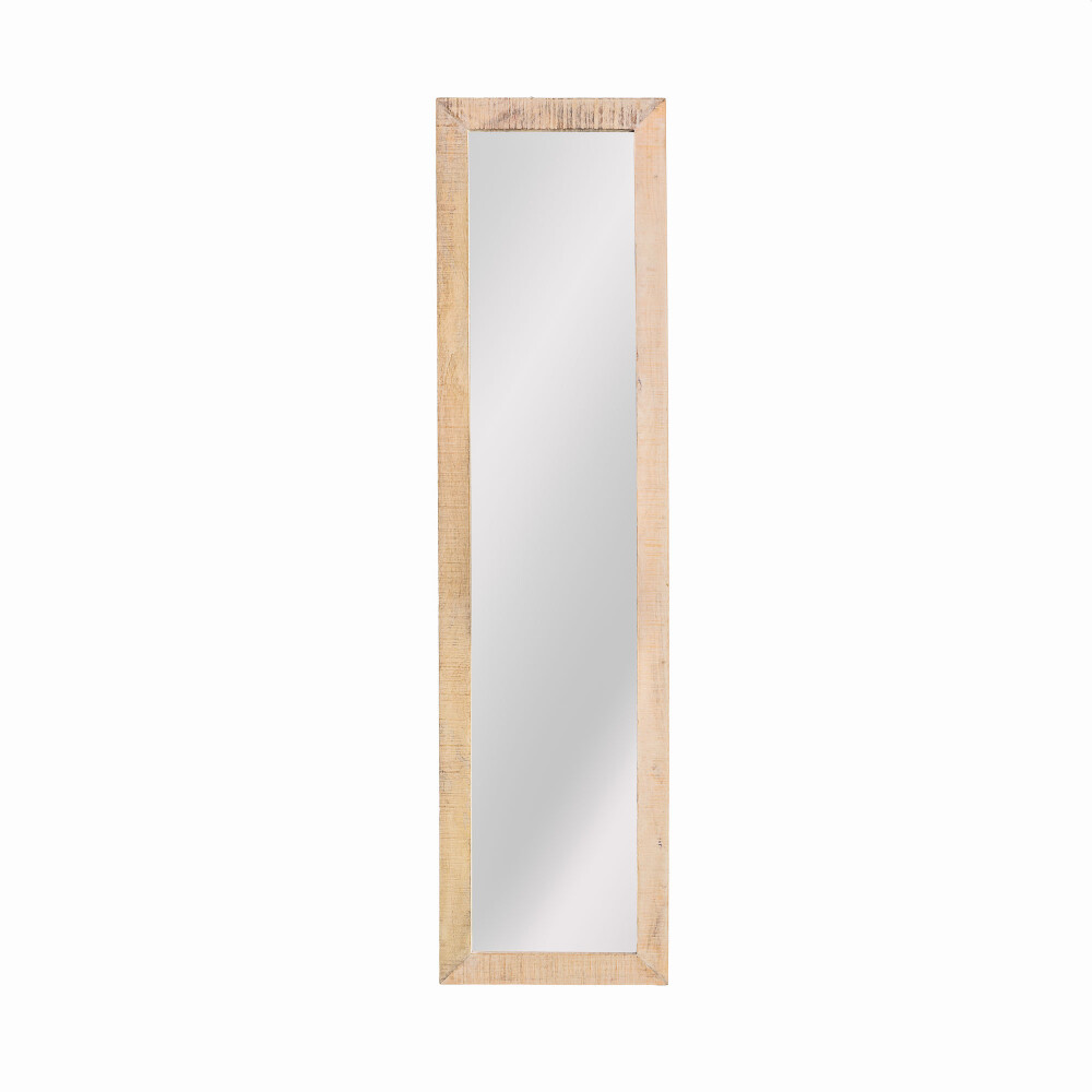 ESPEJO DE PARED MADERA-DE-MANGO NATURAL-BEIGE RECTANGULAR NEMUR