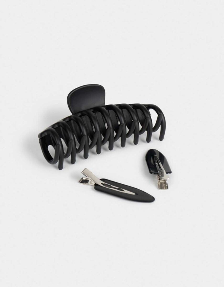 Set De Acc. De Pelo Y Otros - Negro 