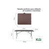 Mesa plegable plástico portátil 1.8m Eventos Jardín Exterior Mesa plegable plástico portátil 1.8m Eventos Jardín Exterior