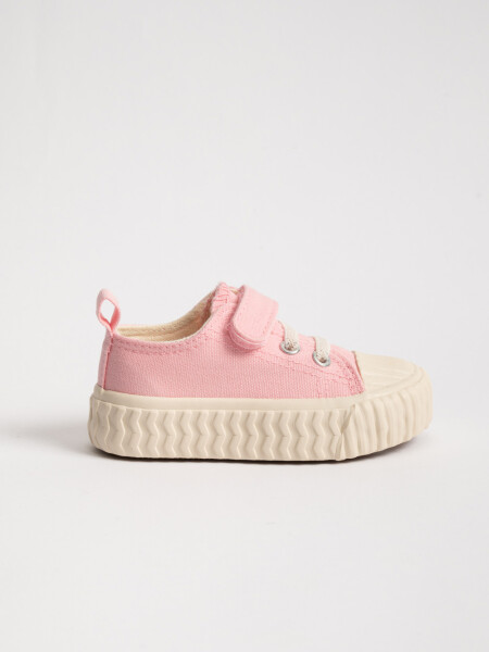 Zapatilla Deportiva Deportiva Acordonada Rosada