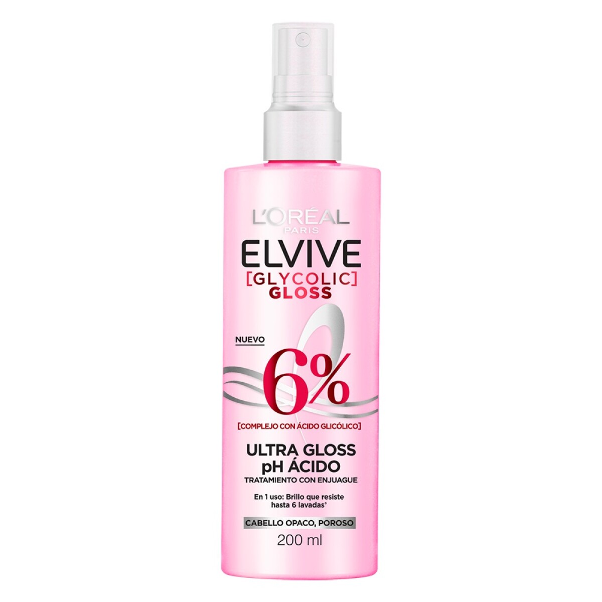 Tratamiento Elvive Glycolic Gloss Acidifier Spray 200 Ml. 