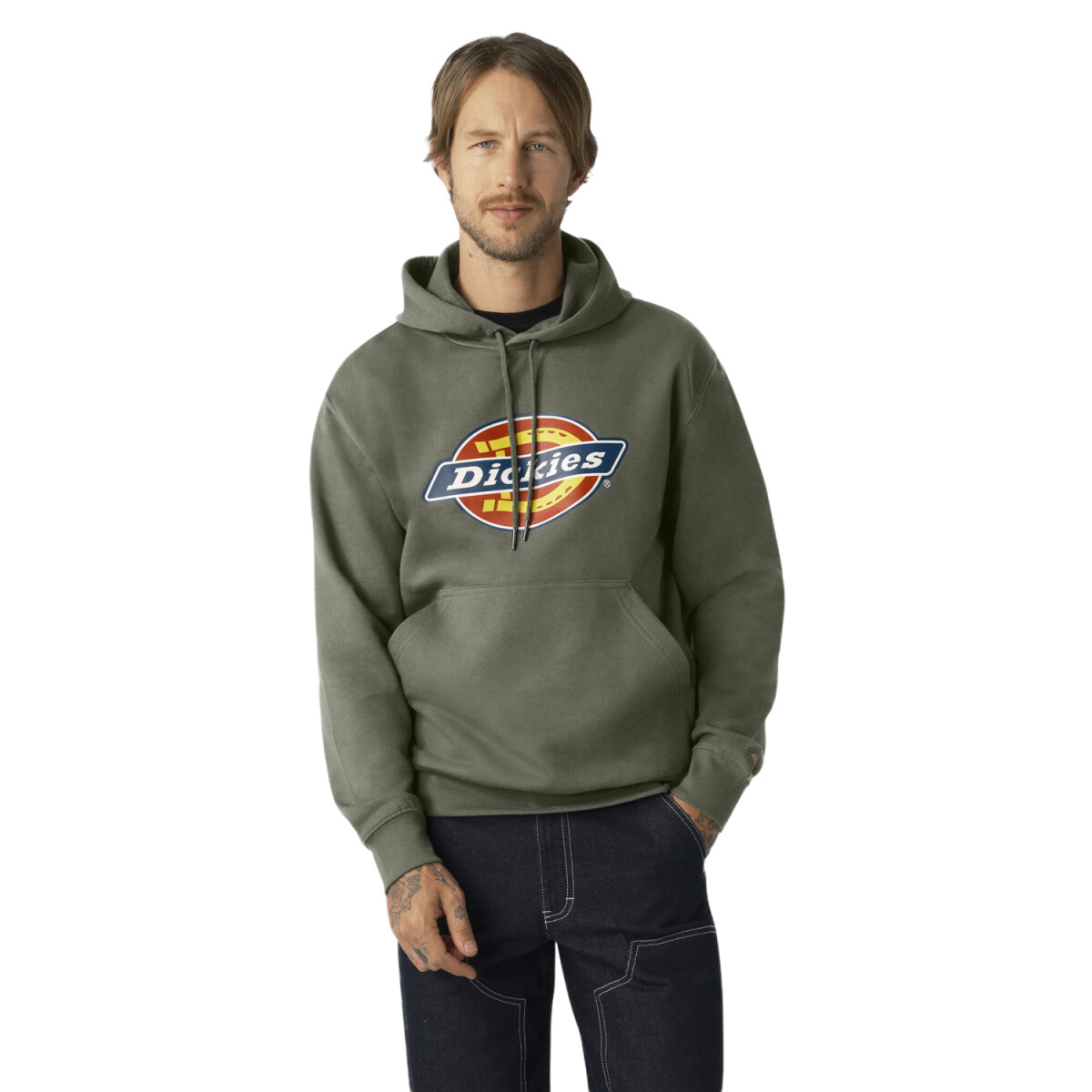 Canguro Dickies Tri-Color Hoodie - Verde 